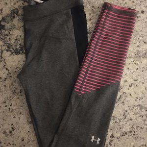 Under Armour Gray, Black, Pink Sport Leggings S